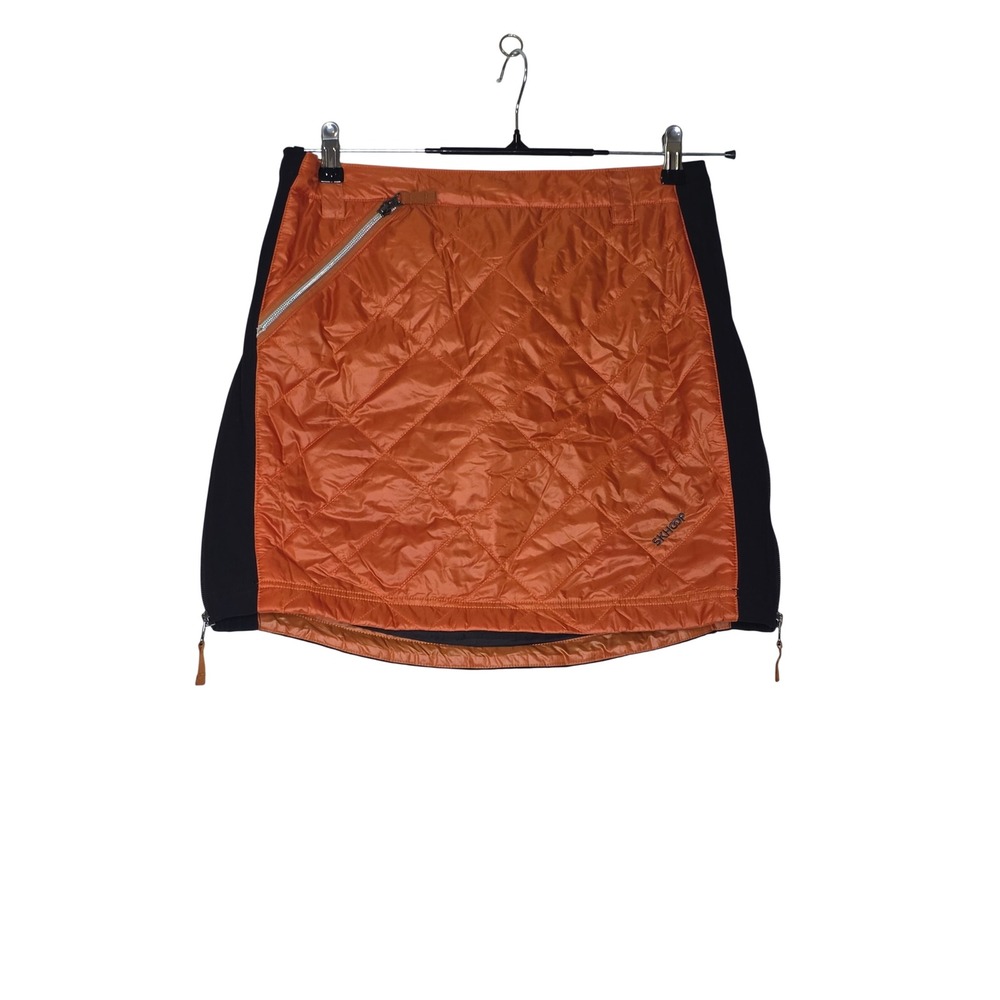 SKHOOP The Original Skirt Company Orange Quilted Insulated Mini Skirt 
W's M Lux